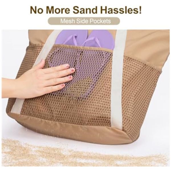 Axelväska Strandväskor BEIGE Beige