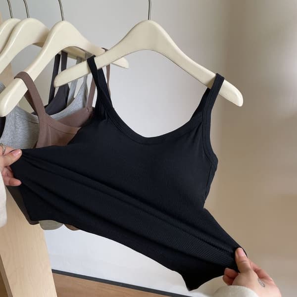 Crop Top Sommer Topp LYSEGRÅ Light Grey