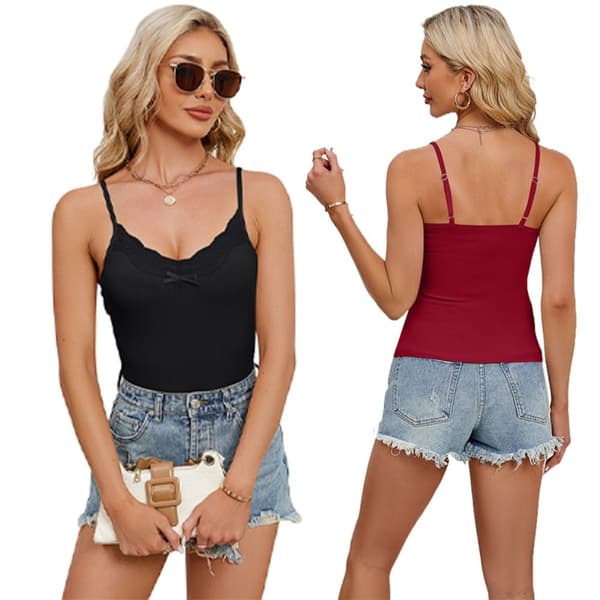 Dame Vest Camisole SORT M Black M