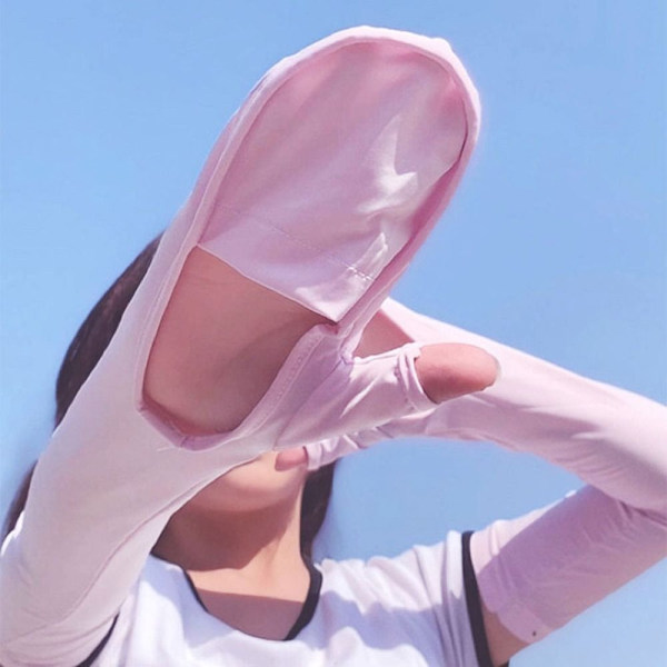 Solbeskyttelseshandsker Touch Screen Handsker PINK LANG LANG pink long-long