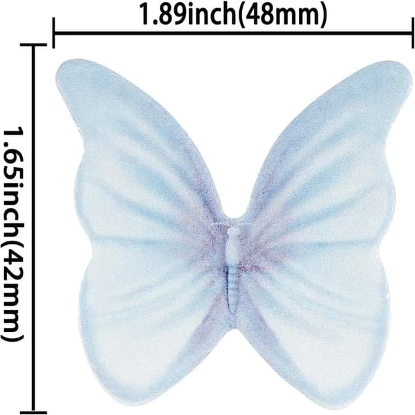 Vaffelpapir Sommerfugle Kagepynt 2 2 2