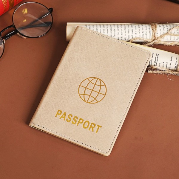 RFID Passport Cove Passport Protector 01-BEIGE 01-BEIGE 01-Beige