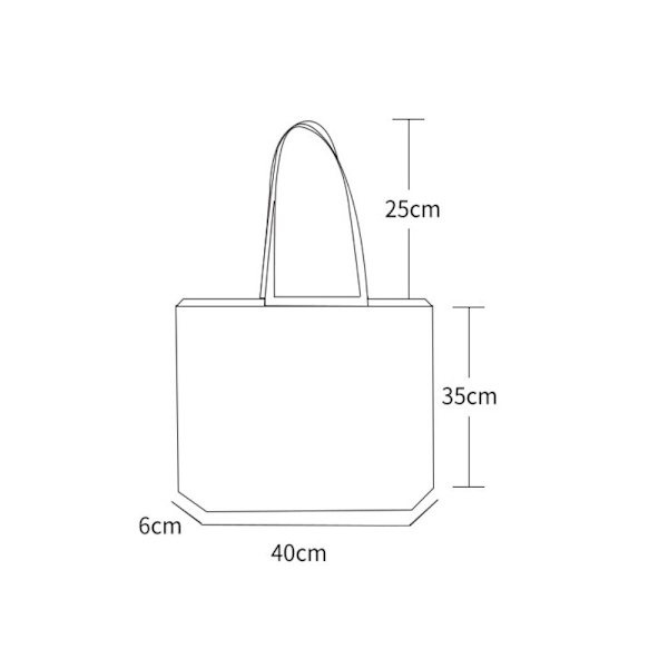 Lærred Shopper Bag Eco Shopping Bag 1 1 1