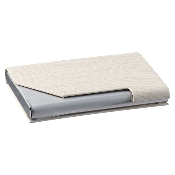 Visitkortholder Wood Grain Card Case PU Læder Card Case