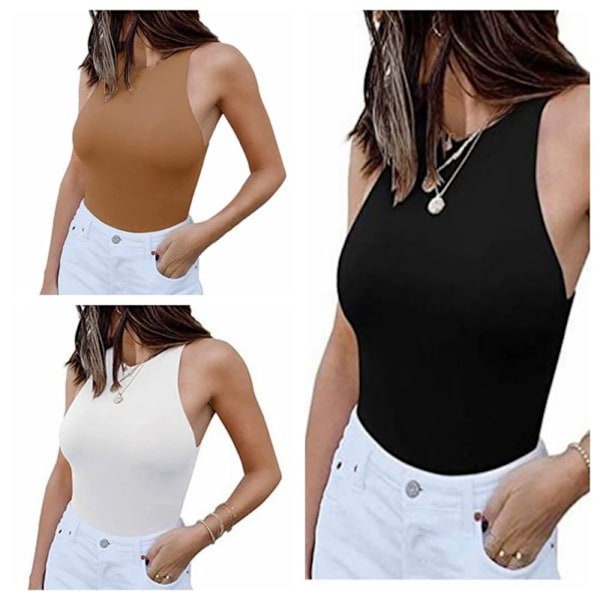 Bodysuits til kvinder Shapewear Bodysuit BLACK M Black M
