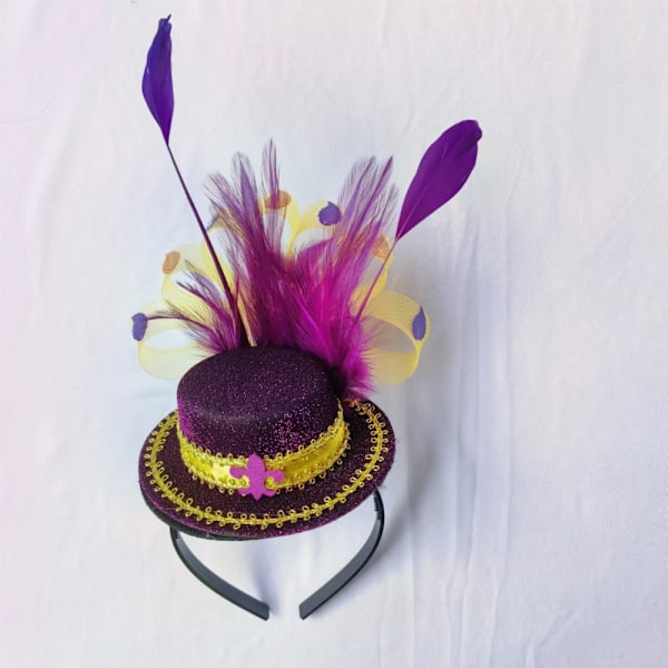 ST Patricks Day silinteri, sulkainen hiusvanne VILLA purple