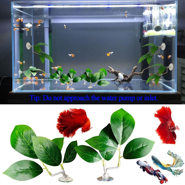 3 stk Douyu hvileblader Aquarium Fish Tank Landscape Douyu