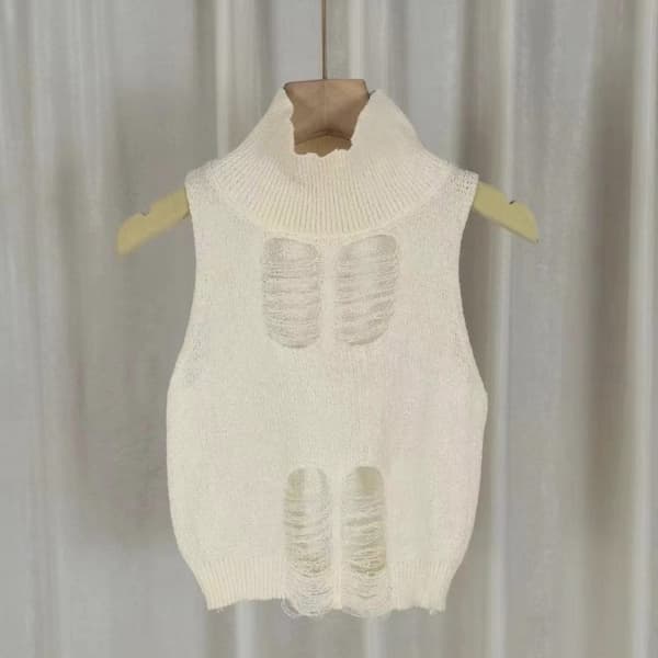 Dame Camisole Bryst Vest HVIT White