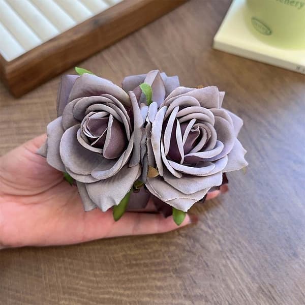 Ros Hårklämma Fransk Stil Blommig Hårklämma C8 C8 C8