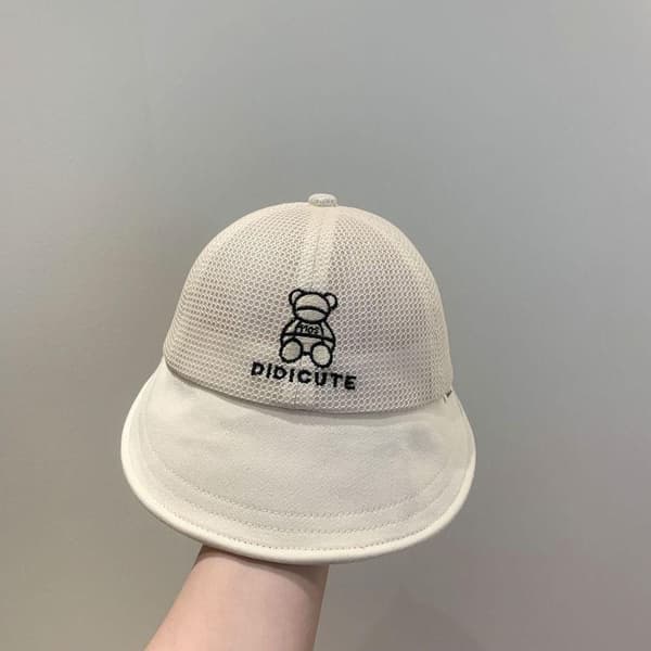 Beige solhatt för barn Beige