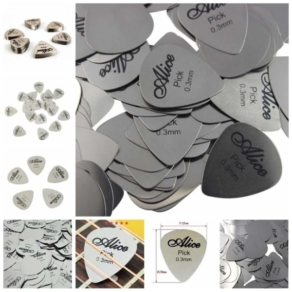 1/5 kpl Metal Guitar Pick Akustinen kitara Picks 5 KPL 5 KPL 5pcs