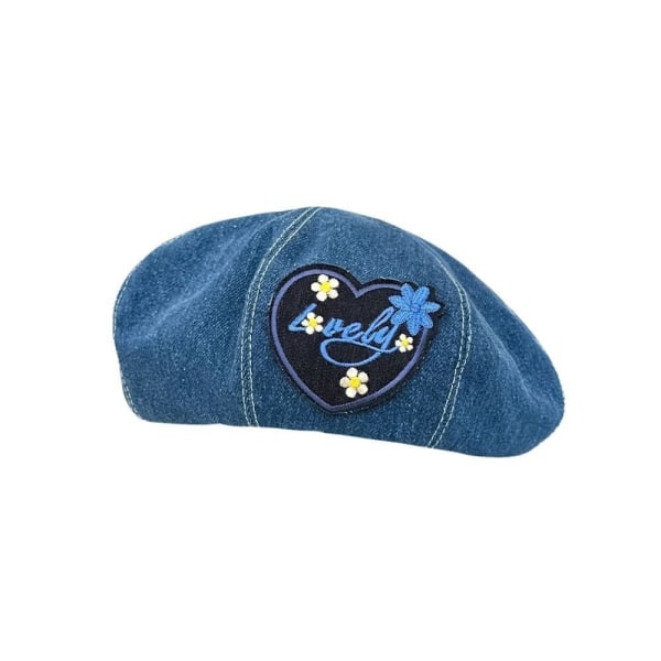 Beret Brimless Hat BLÅ Blue