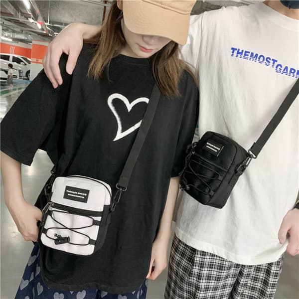 Multifunktionel Crossbody Taske Mode Messenger Taske GRÅ Grey