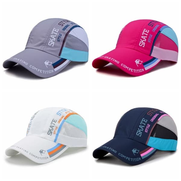 Baseballcaps med paneler, hurtigtørkende solhatt BLÅ Blue