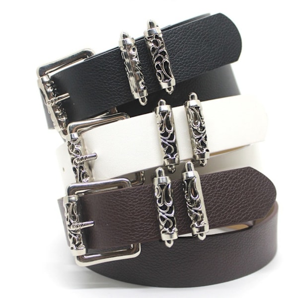 Metallspenne Belte Midjebelte HVIT White