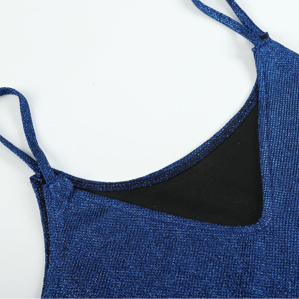 Dame Camisole Stroppetopp BLÅ L Blue L