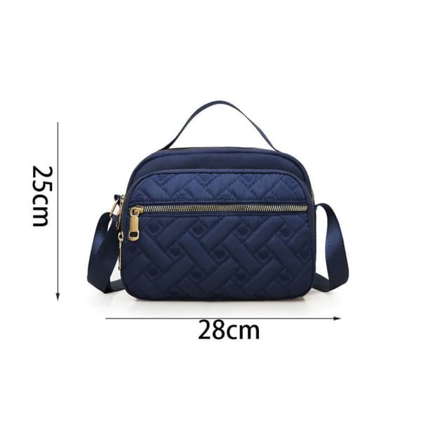 Nylon Firkantede Håndtasker Skuldertaske SORT black