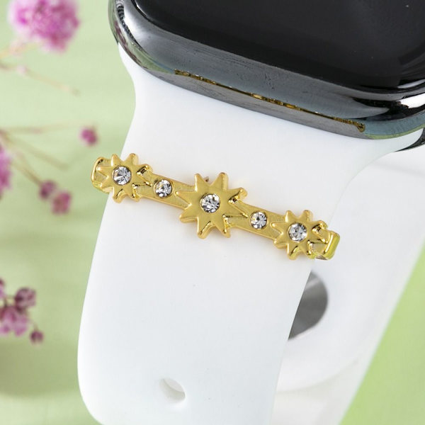 Apple Watch Band Watch Band Ornament Dekorativ Ring GULD gold