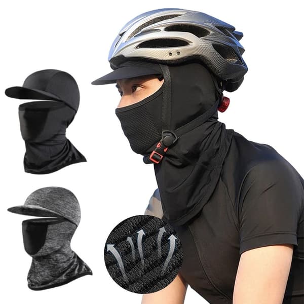 Fuld Ansigtshætte Cykel Balaclava SORT Black