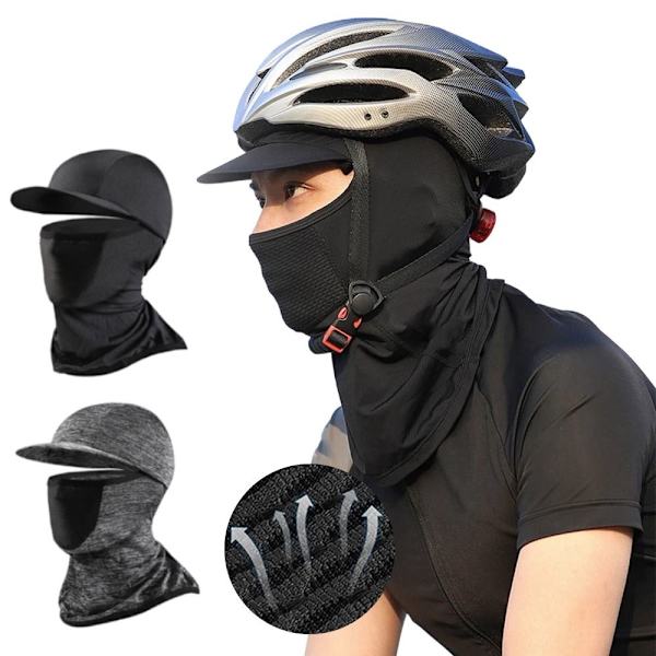 Full Face Cap Cykling Balaclava LJUSGRÅ Light Grey