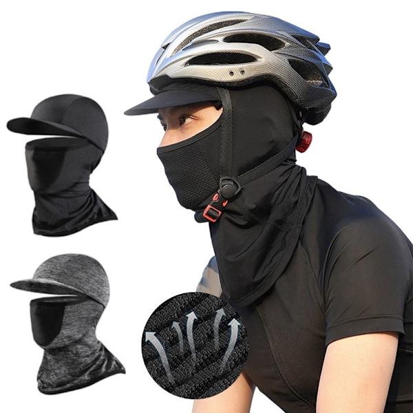 Full Face Cap Cykling Balaclava MÖRKGRÅ Dark Grey