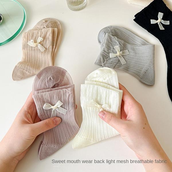 Sløjfe Sokker Mid Socks HVID White