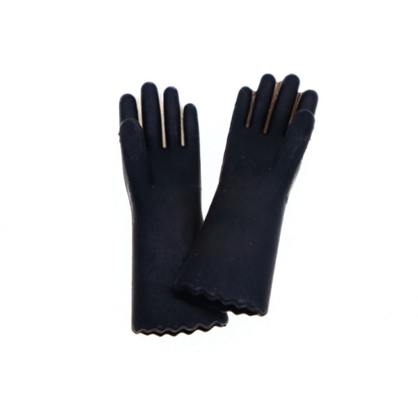 Dollhouse Gloves Miniatyyri puhdistushanskat MUSTA black