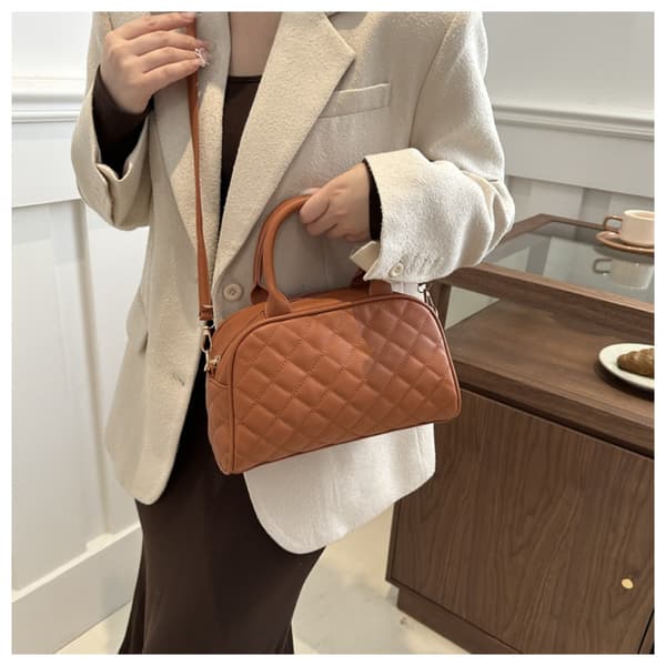 Skuldertaske Budtaske BRUN Brown