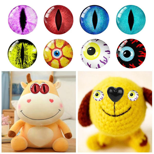 20st/10 par Eyes Crafts Eyes Puppet Crystal Eyes 16MM-FÄRG 16mm-color random