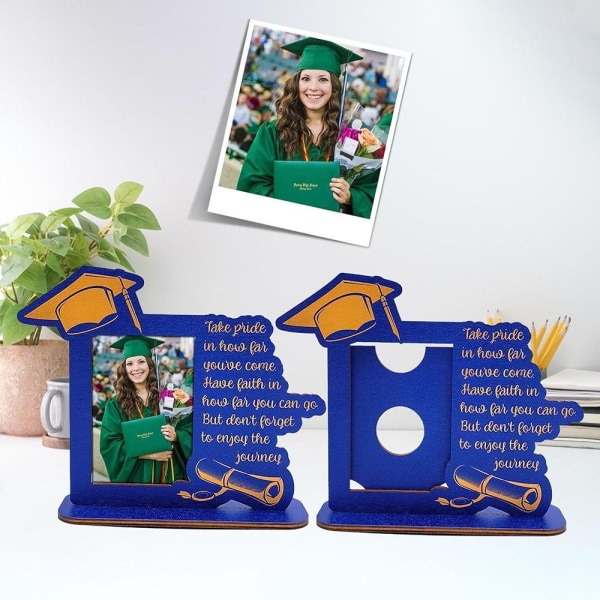 Graduation Photo Frame Graduation Bildhållare BLÅ blue