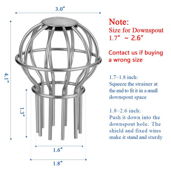 Gutter Guard suodatinsiivilä 1kpl 1kpl 1pc