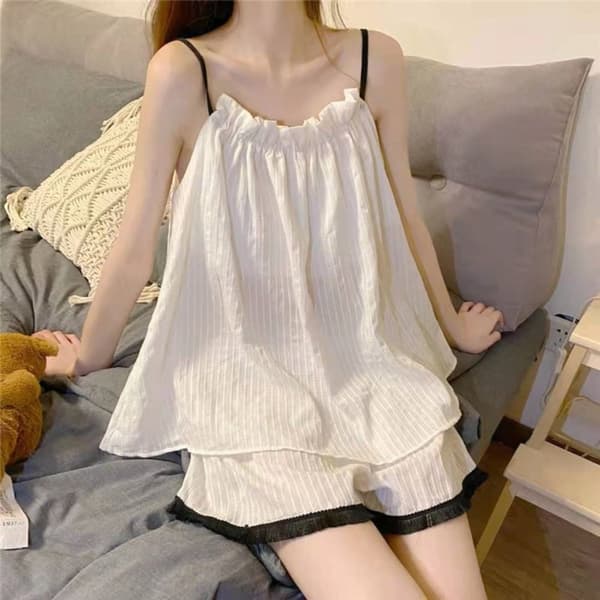 Ohuet olkaimelliset pyjamat 2XL 2XL