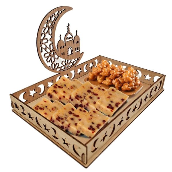 Eid Mubarak Måne- og Stjernefat Ramadan Kareem Matbeholder 2 2 2