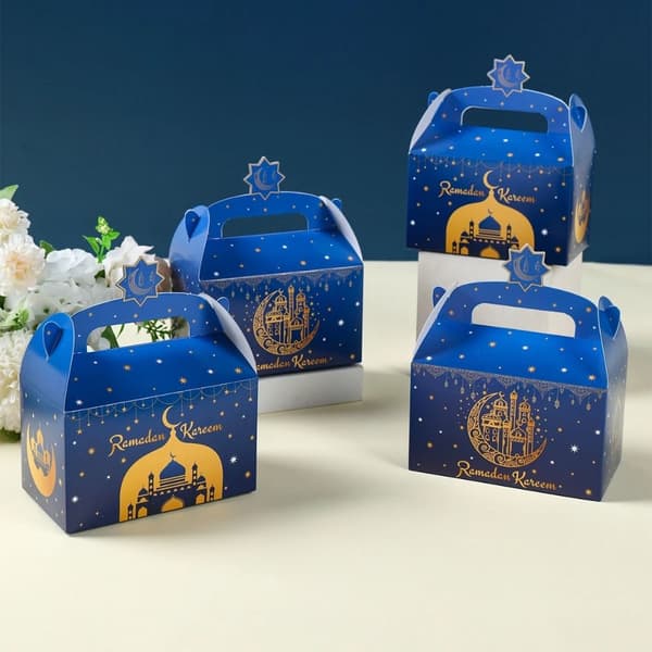 12 st Eid Mubarak Chokladgodis- och Keksaskar, Presentförpackning B