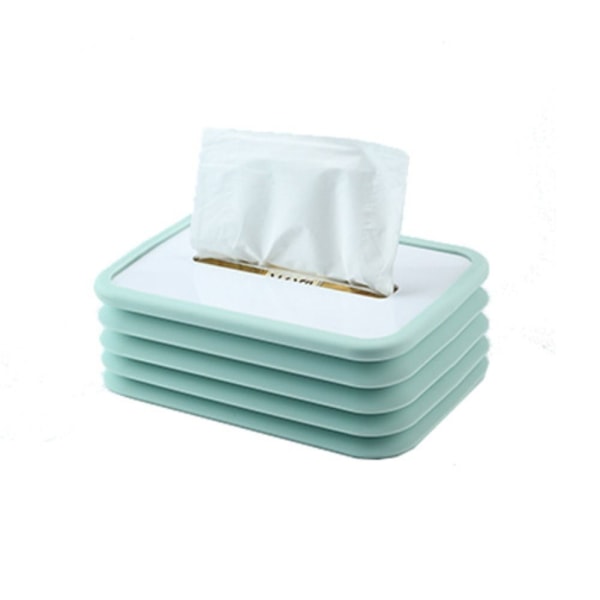 Vikbart papper Ansiktspapperslåda Tissue Spring Box BLÅ NON blue non luminous-non luminous