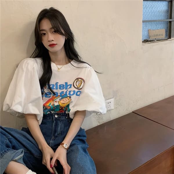 T-shirt Top L L