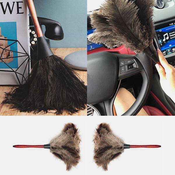 Strutsfjäderpälsborste Strutsfjäder Duster Borste Fjäder