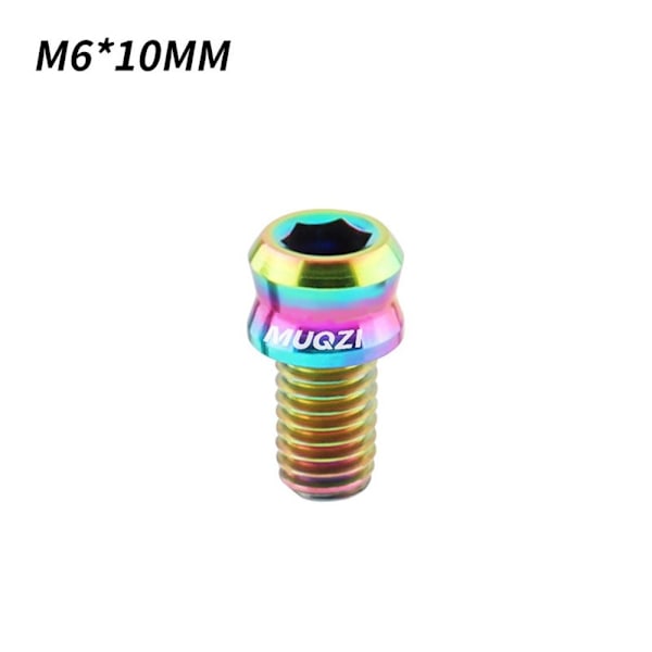 MTB V jarrusatulan ruuvit RAINBOW M6X10MM Rainbow M6X10MM