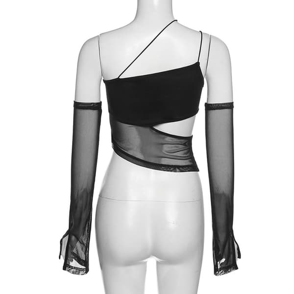 Slank passform suspender hul ut mesh vest L L