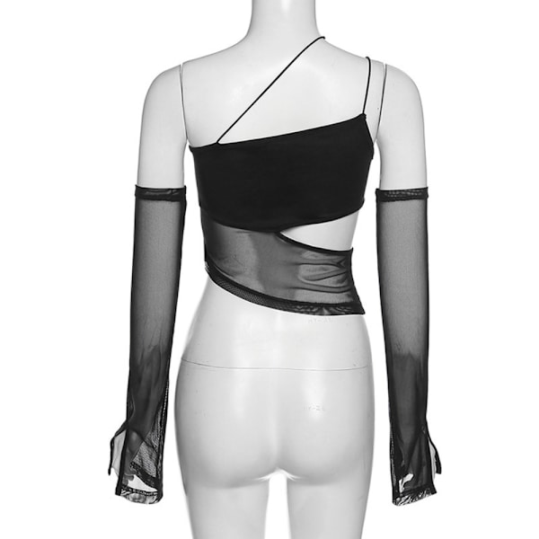 Slimfitting Suspender Hollow Out Mesh Vest M M