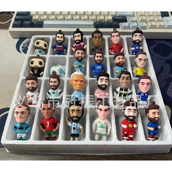 2024 World Cup Advent Calendar World Cup Advent Calendar Christmas Blind Box Messi, Salah, Mbappe, Cristiano Ronaldo, etc