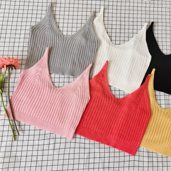 V-ringad Sling Top GUL Yellow