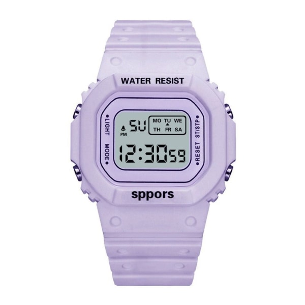Silikoni Jelly Kellot Urheilu Elektroninen Watch PURPURIA purple