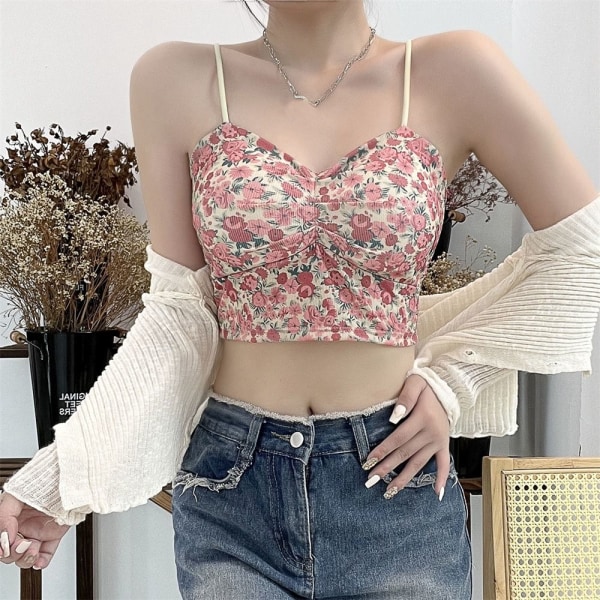 Kukkakuvioiset Camisole- print topit, COLOR 3 COLOR 3 Color 3