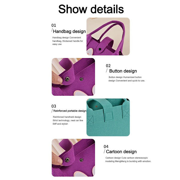 Skuldertaske Tote Bag LILLA Purple