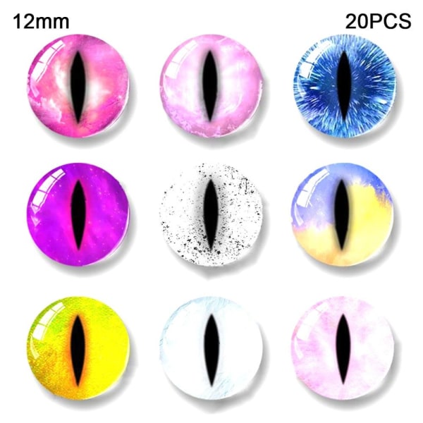 20 stk/10 par Eyes Crafts Eyes Puppet Crystal Eyes 12MM 12MM 12mm