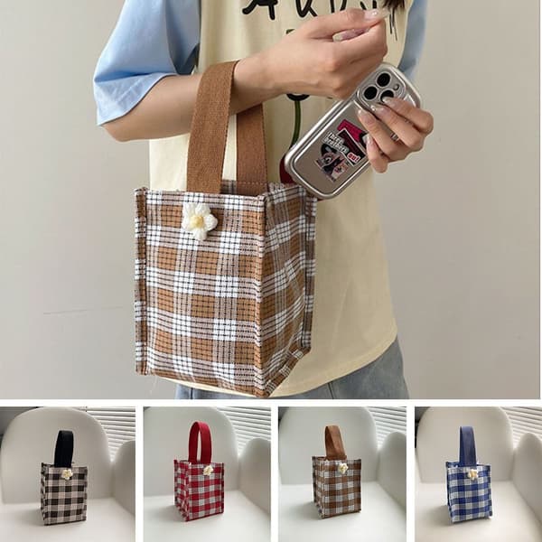 Kangaskassi Käsilaukku RUSKEA brown