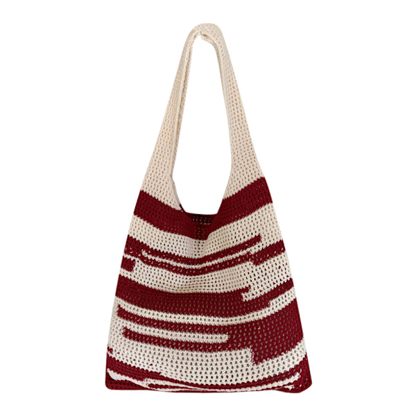Hæklet Tote Bag Skuldertaske SORT Black