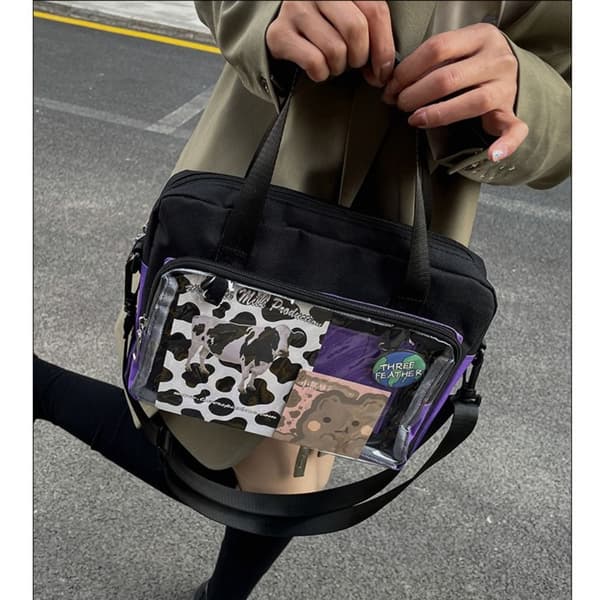Axelremsväska Messenger Bag VIT White