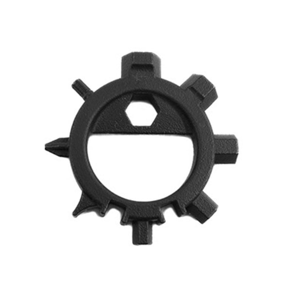 Hardware Nøkkelring Snowflake Multi Tool SVART SVART Black